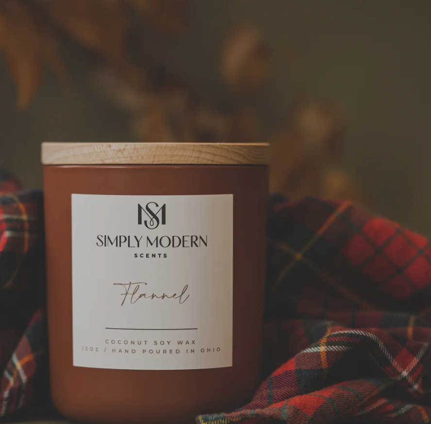 Flannel Terracotta Candle Jar