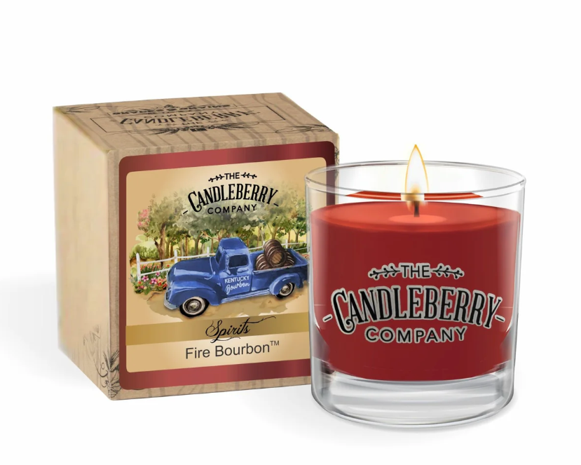 Fire Bourbon Small Candle