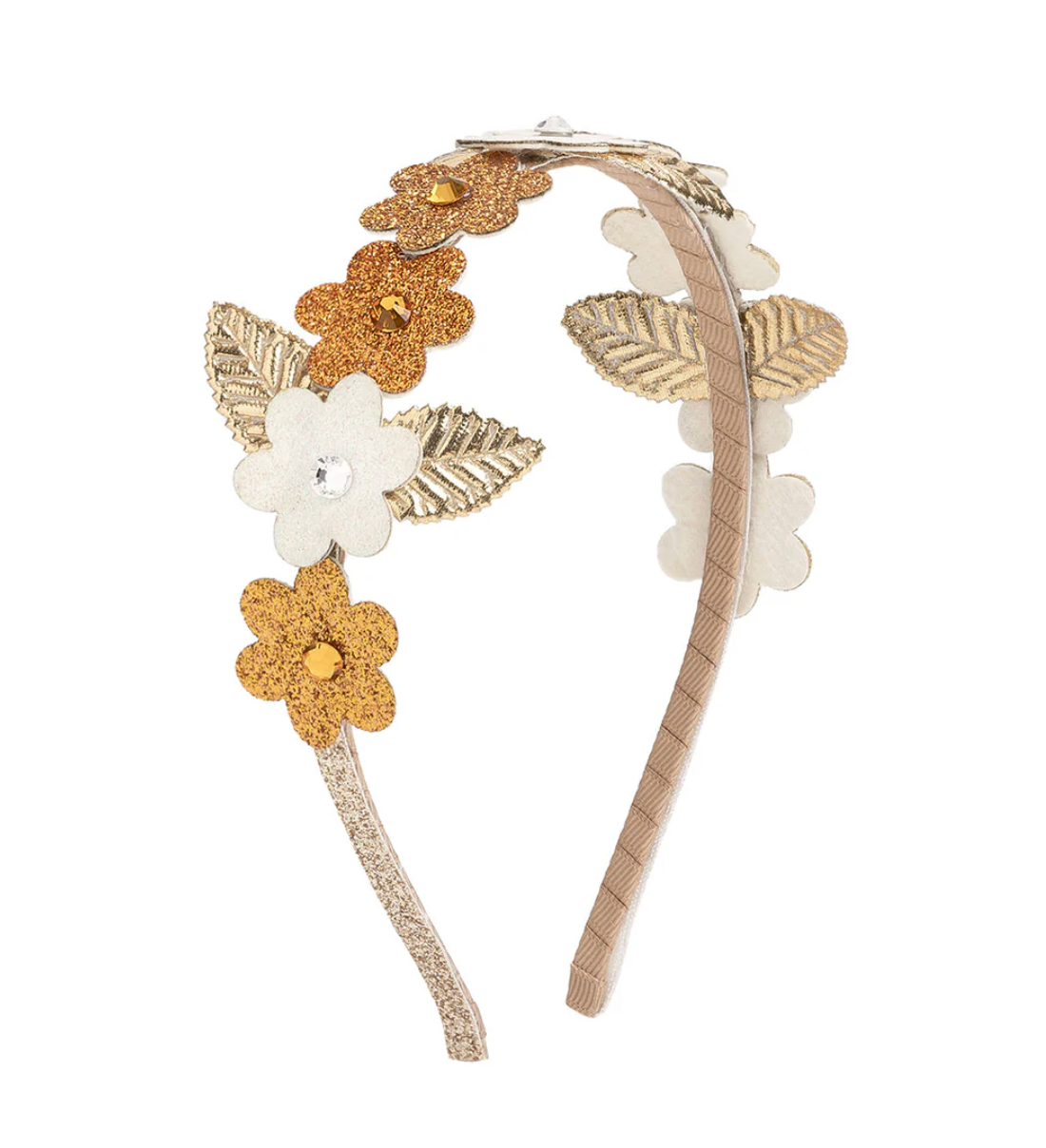 Boho Floral Glitter Headband