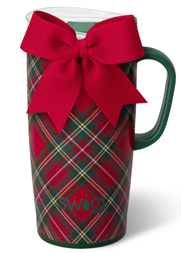 Christmas Plaid Travel Mug 22oz