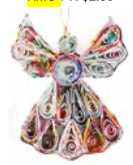 Recycled Newspaper Angel