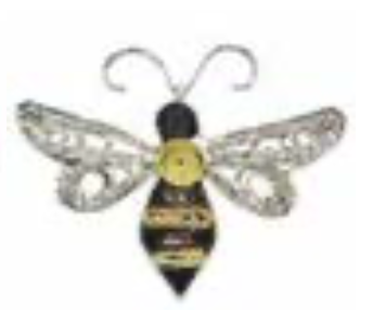 Recycled Newspaper Bee Ornament