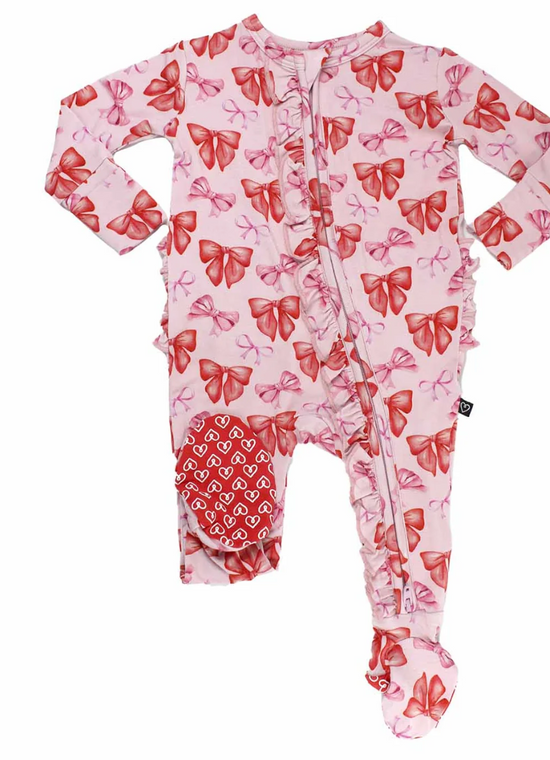 Catalina Ruffled Zippered Footie