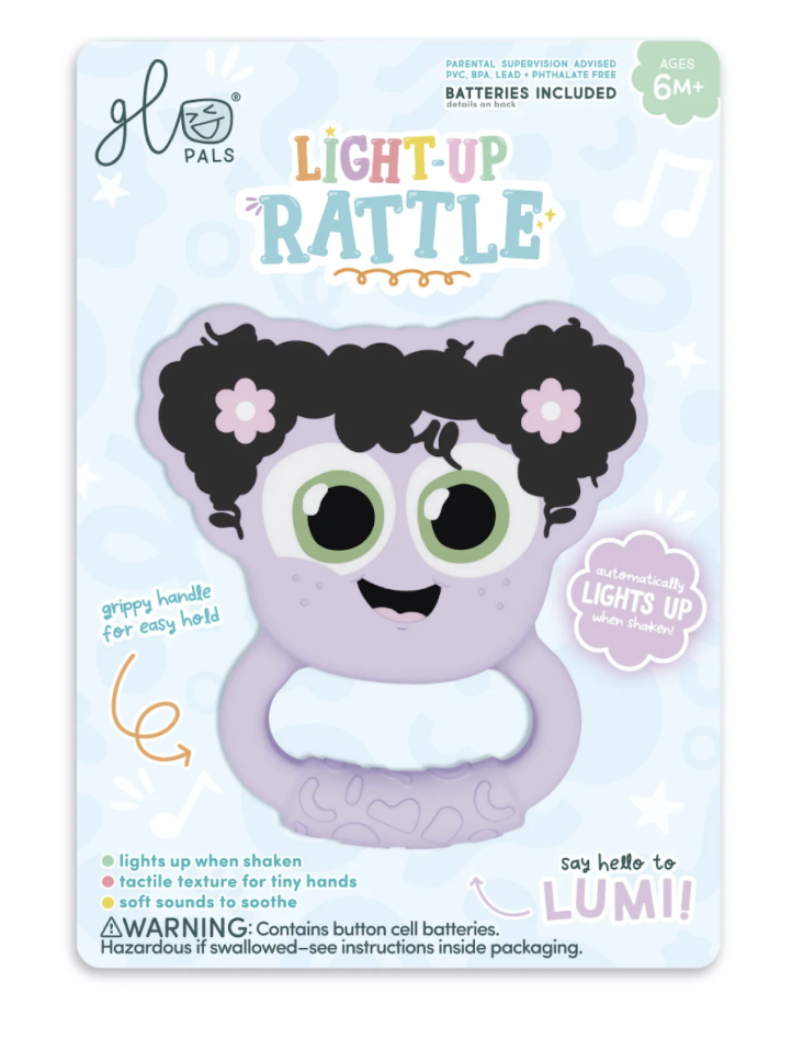 Glo Pals Light Up Rattle-Lumi (Purple)