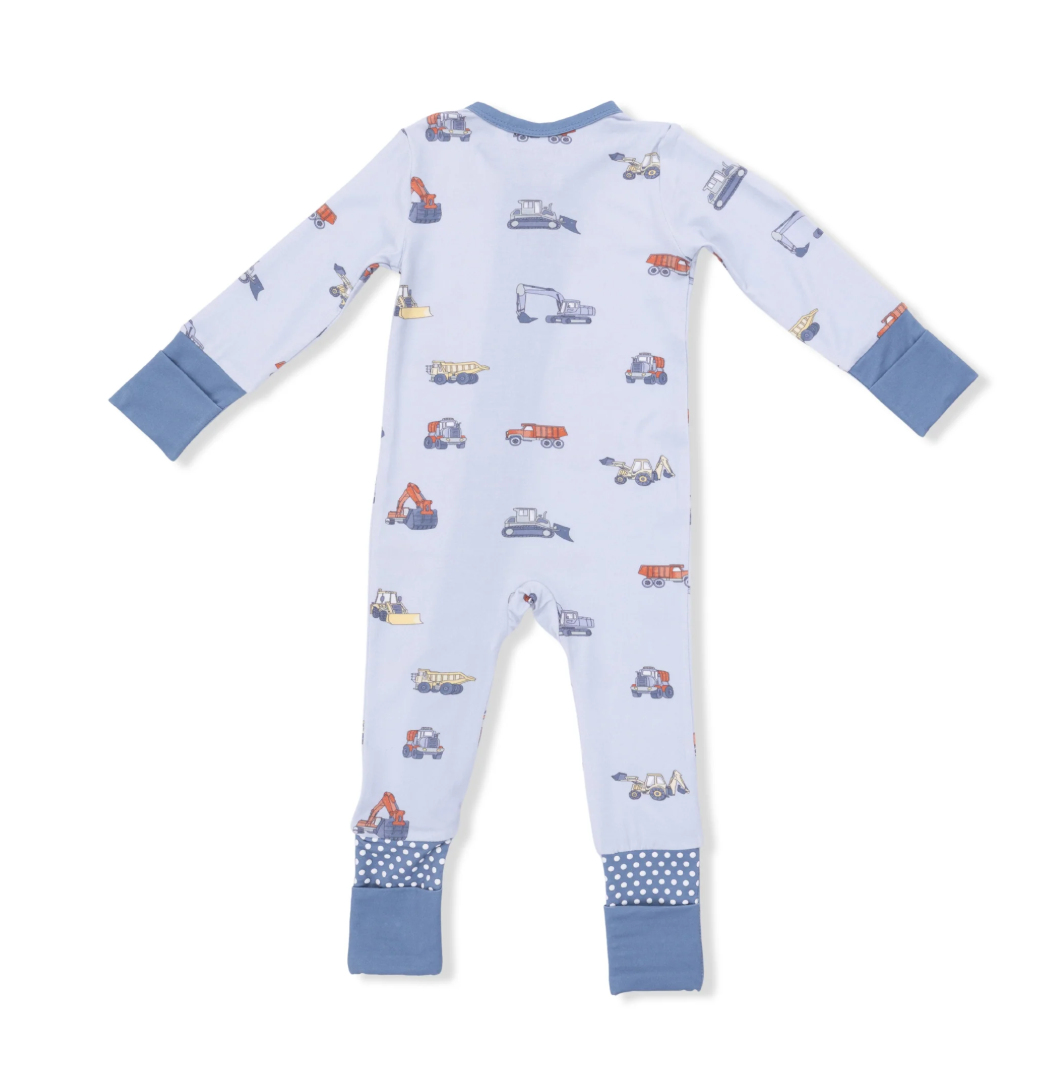 Construction Vehicles-Convertible Romper