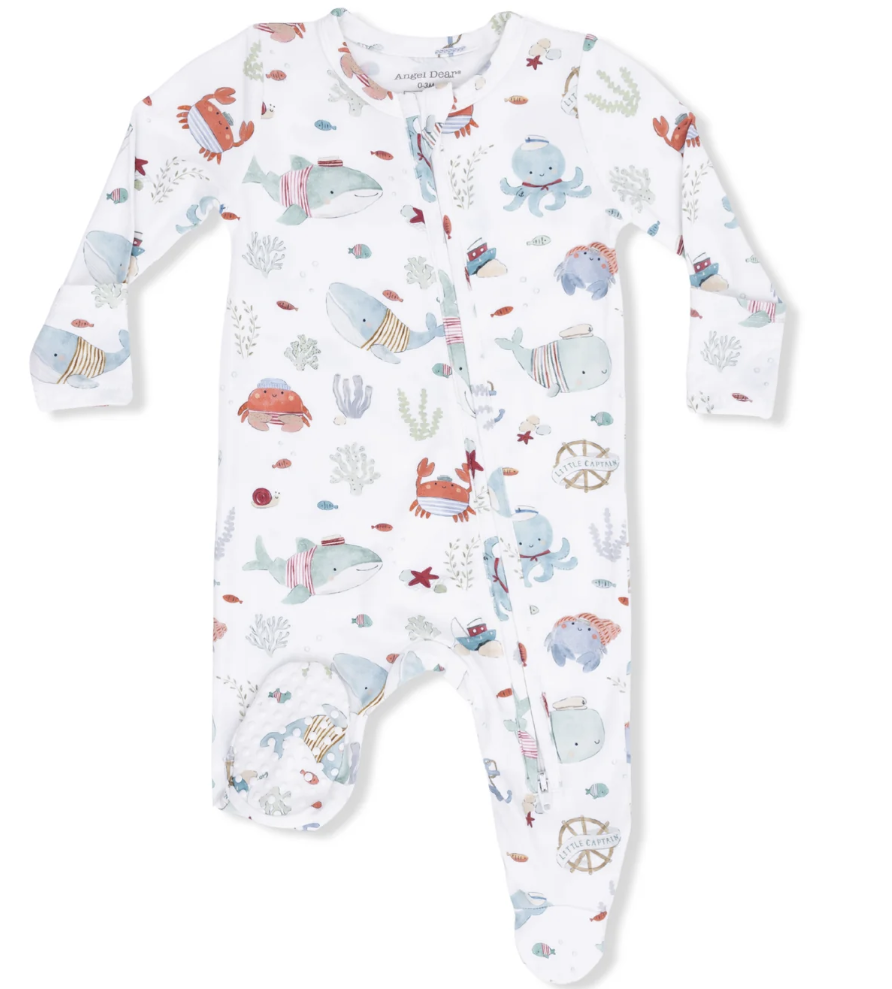 Sailor Sea Creatures- 2 Zipper Footie
