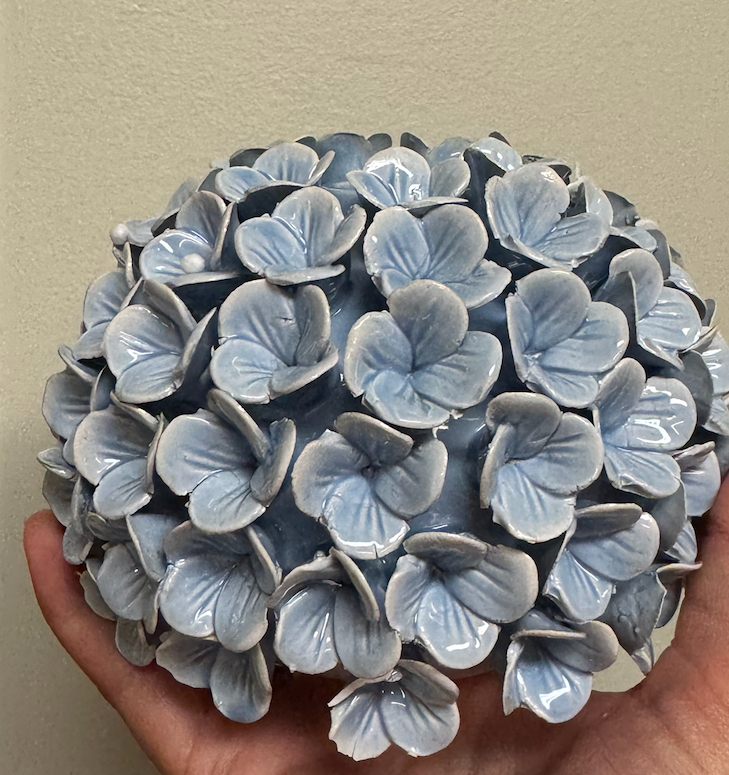 Pale Blue Flower Vase