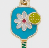 Flower Enamel Pickleball Paddle Charm
