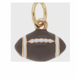 3-D Football Charm in Brown