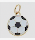 Soccer Ball Enamel Charm