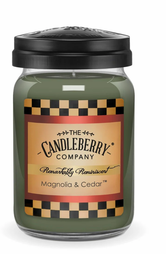 Magnolia and Cedar Fall Large Candle Jar