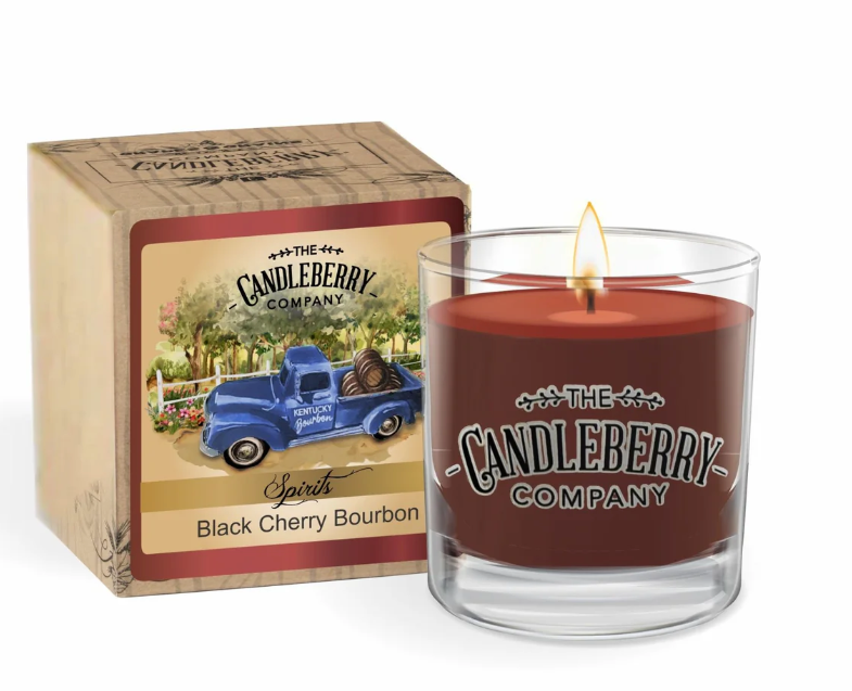 Black Cherry Bourbon Small Candle Jar