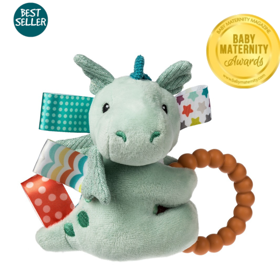 Taggies Drax Dragon Teether Rattle