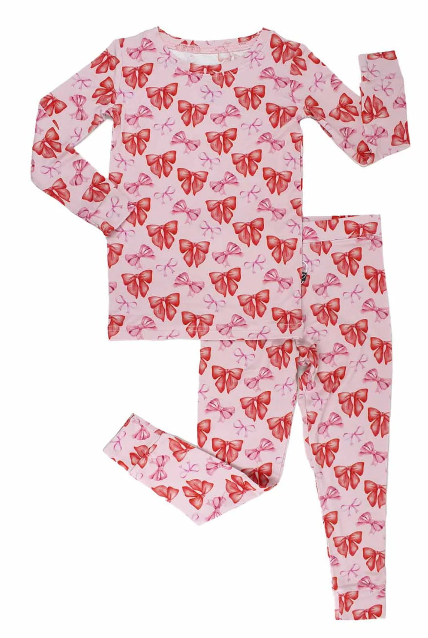 Catalina Toddler Bamboo Bow Lounge/PJ Set