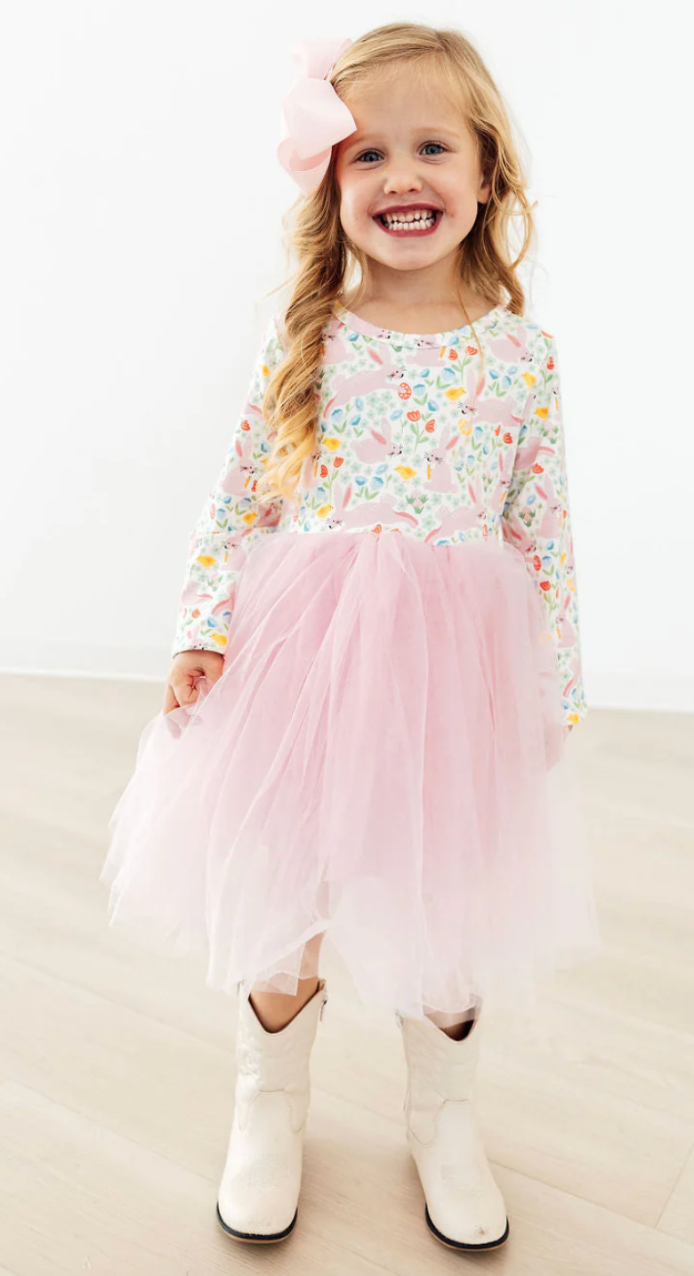 Bunny Hop L/S Tutu Dress