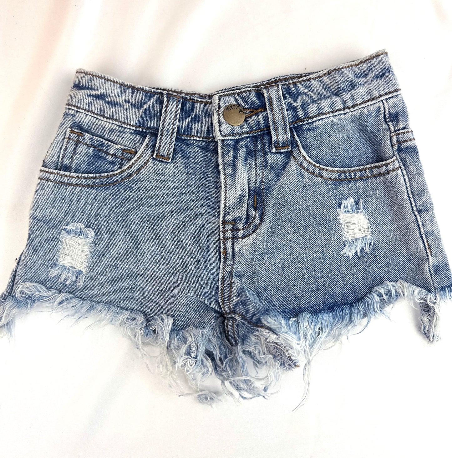 Raw Hem Denim Shorts
