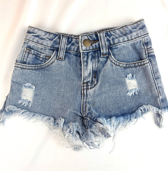 Raw Hem Denim Shorts