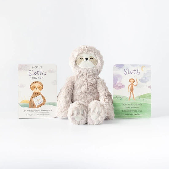 Sloth Kin + Lesson Book - Sloth's Learns To Slumber: A Lesson in Routines