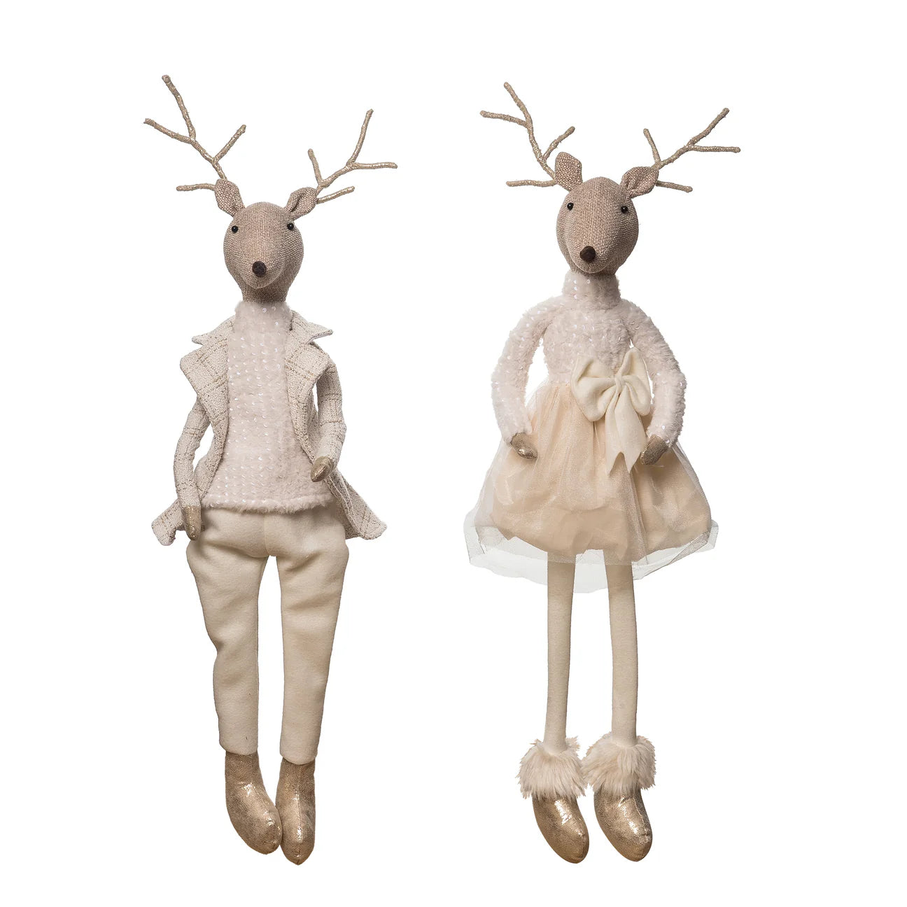 Plush Elegant Shelf Sitter Reindeer