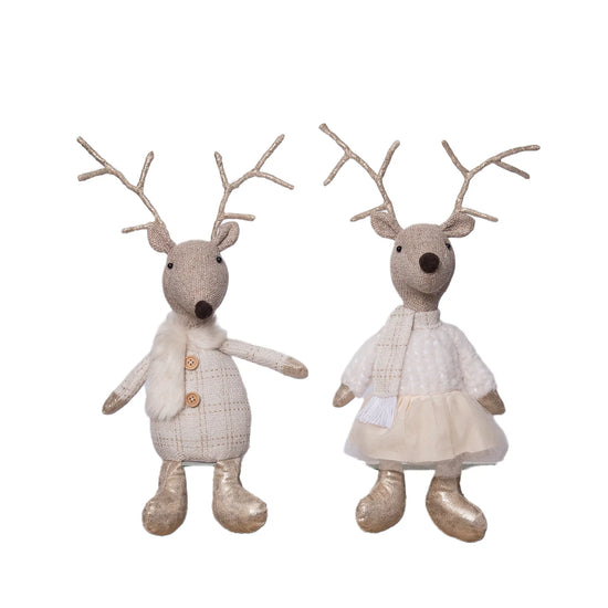 Small Plush Elegant Shelf Sitter Reindeer