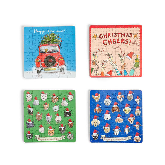 Load image into Gallery viewer, Holiday Greeting Puzzles
