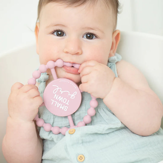 Small Town Girl Teether Dusty Rose