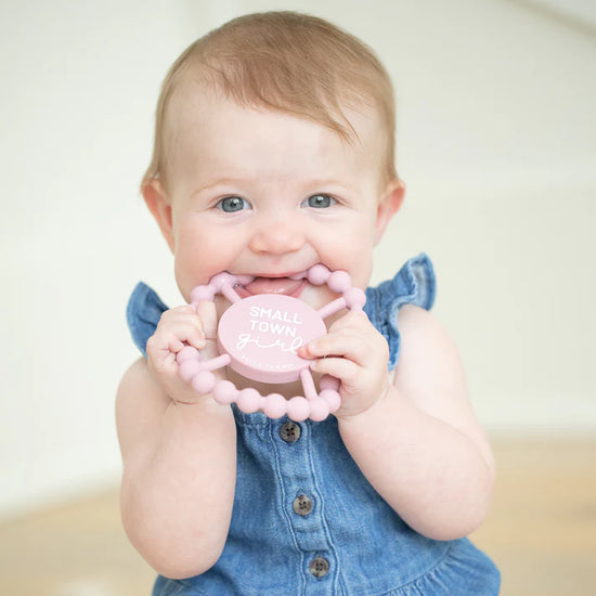Load image into Gallery viewer, Small Town Girl Teether Dusty Rose
