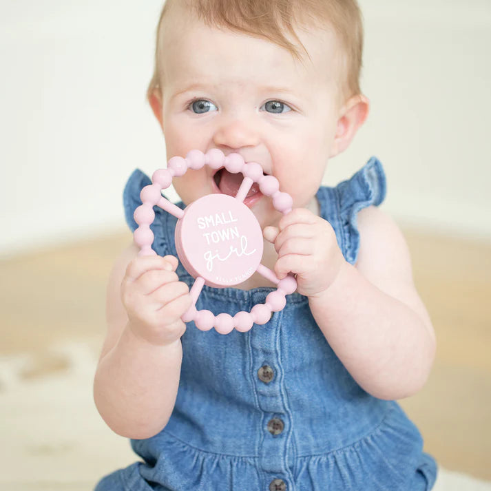 Small Town Girl Teether Dusty Rose