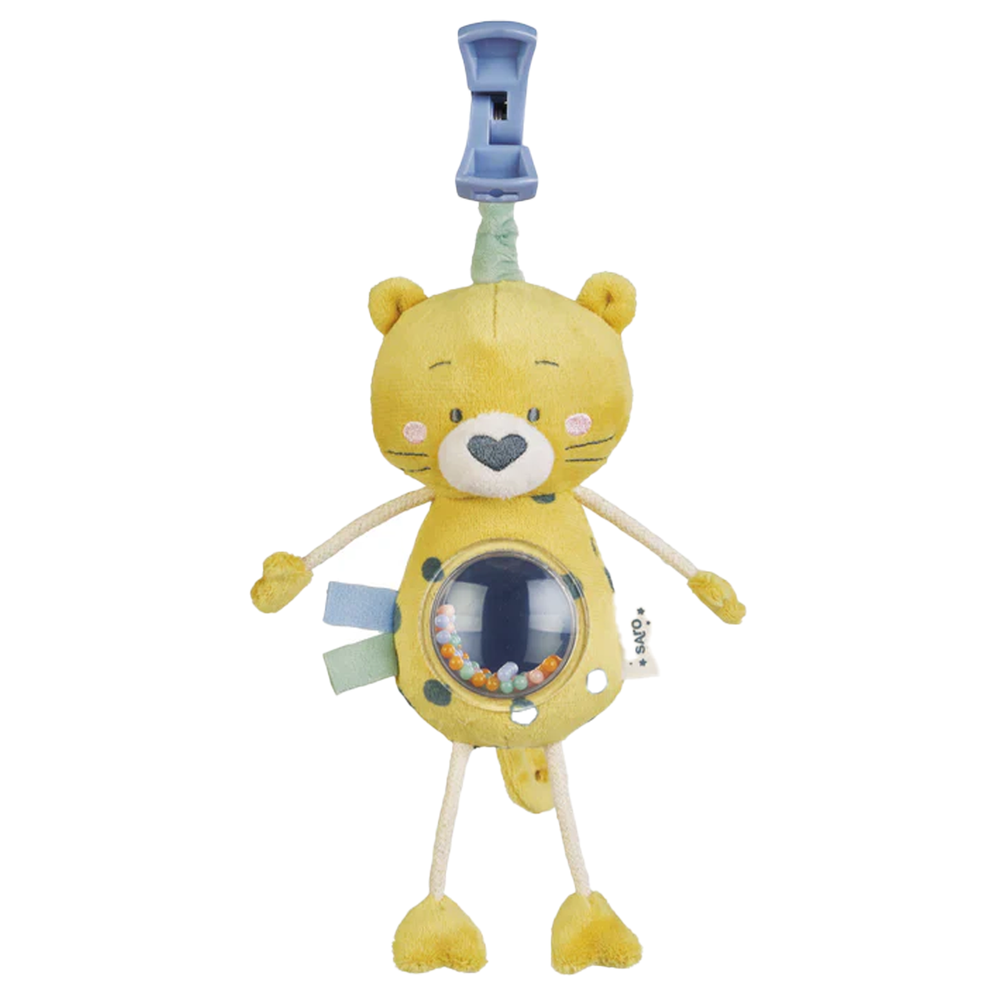 Jungle Party Mirror Rattle Cheetah
