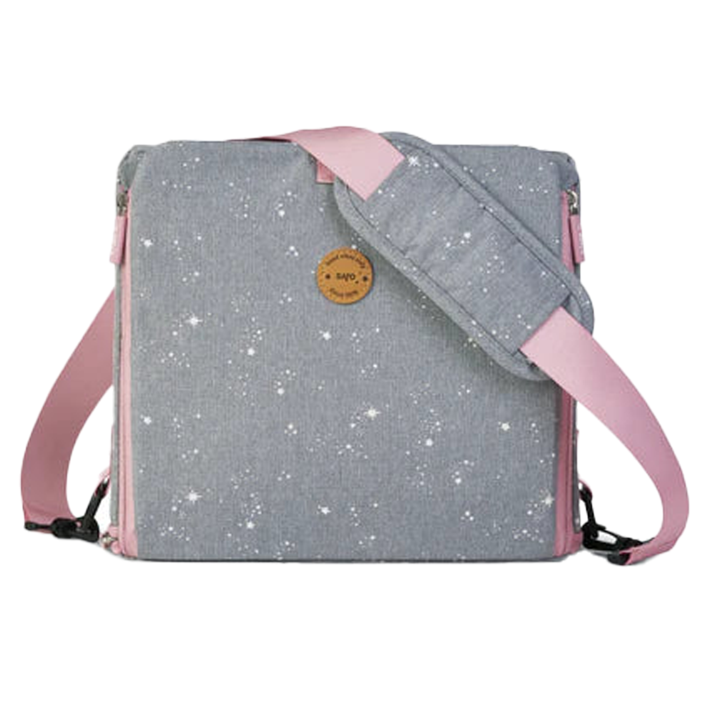 Portable Booster Seat in Galaxy Grey/ Pink
