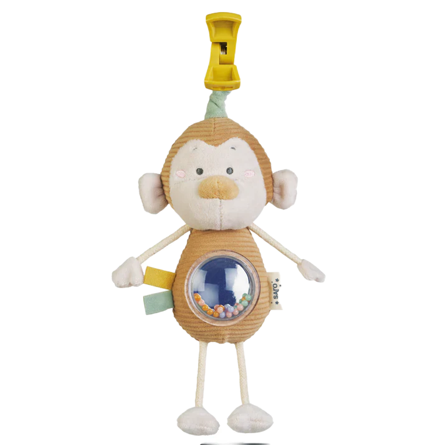 Jungle Party Mirror Rattle Monkey