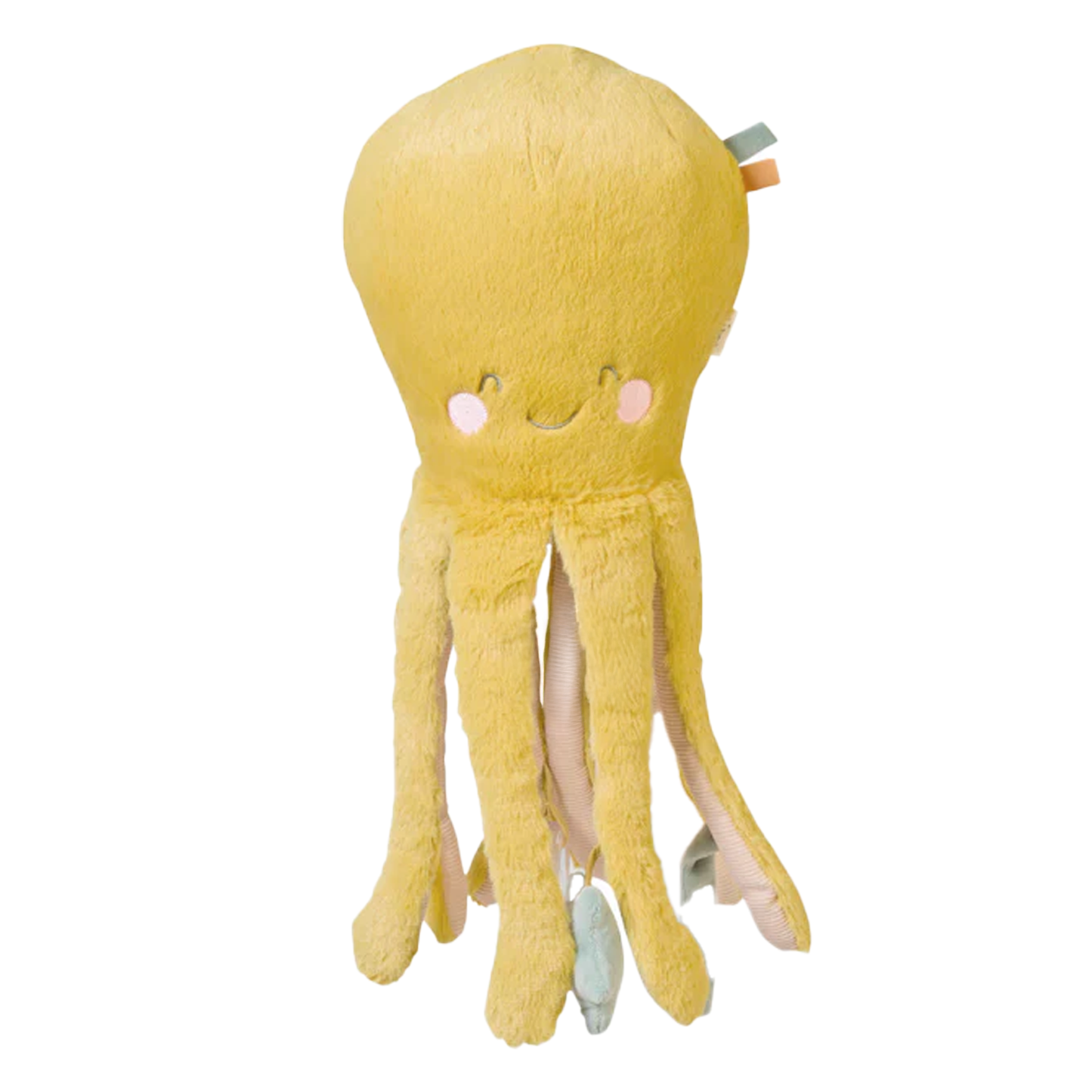 Mustard Multi Activity Fluffy Octopus