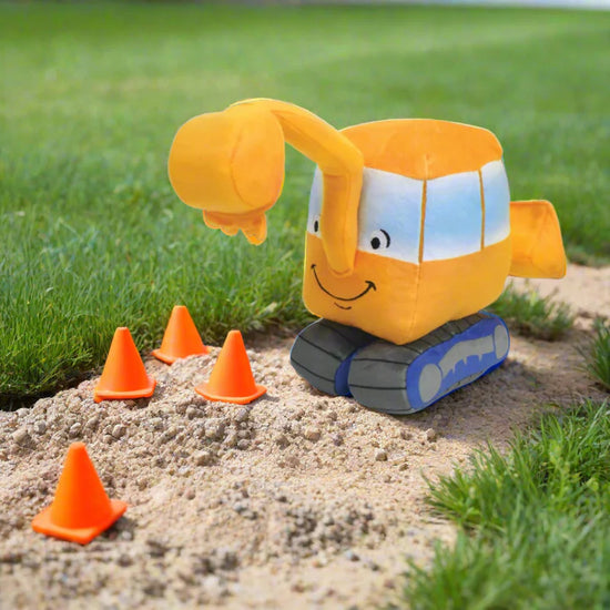 Load image into Gallery viewer, 7&amp;quot; Little Excavator Plush Toy
