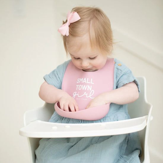 Small Town Girl Wonder Bib Dusty Rose