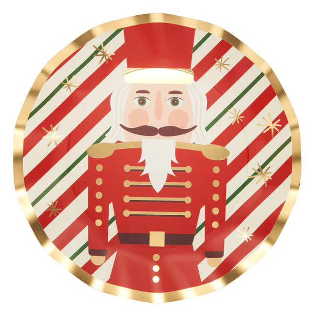 Nutcracker Dinner Plate with Foil Set/8