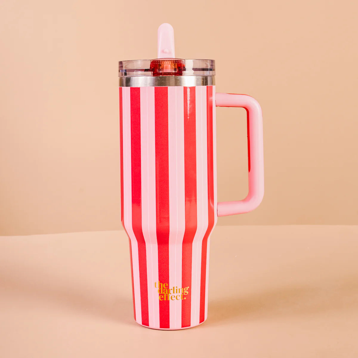 Peppermint Stripes 40oz Lifestyle Flip Straw Tumbler
