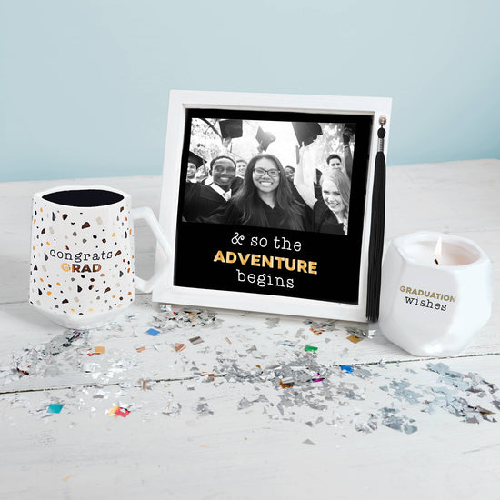 Load image into Gallery viewer, Congrats Grad - 17 oz Geometric Cup
