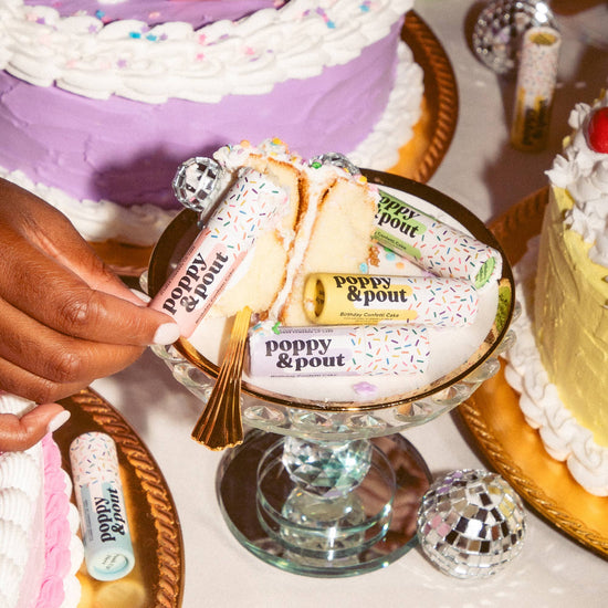 Load image into Gallery viewer, Lip Balm, Birthday Confetti Cake, Blue
