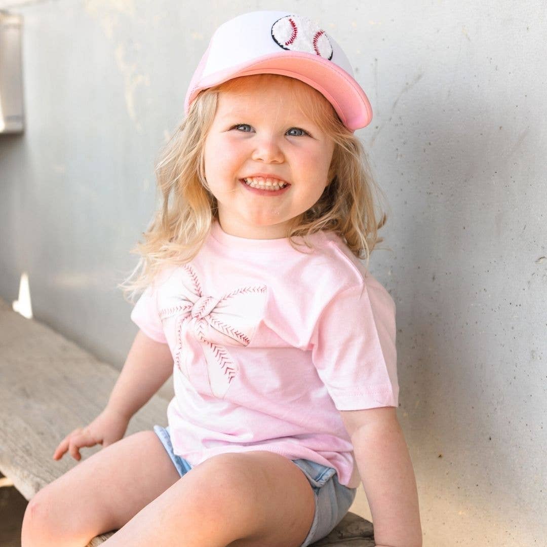 Baseball Bow Short Sleeve T-Shirt