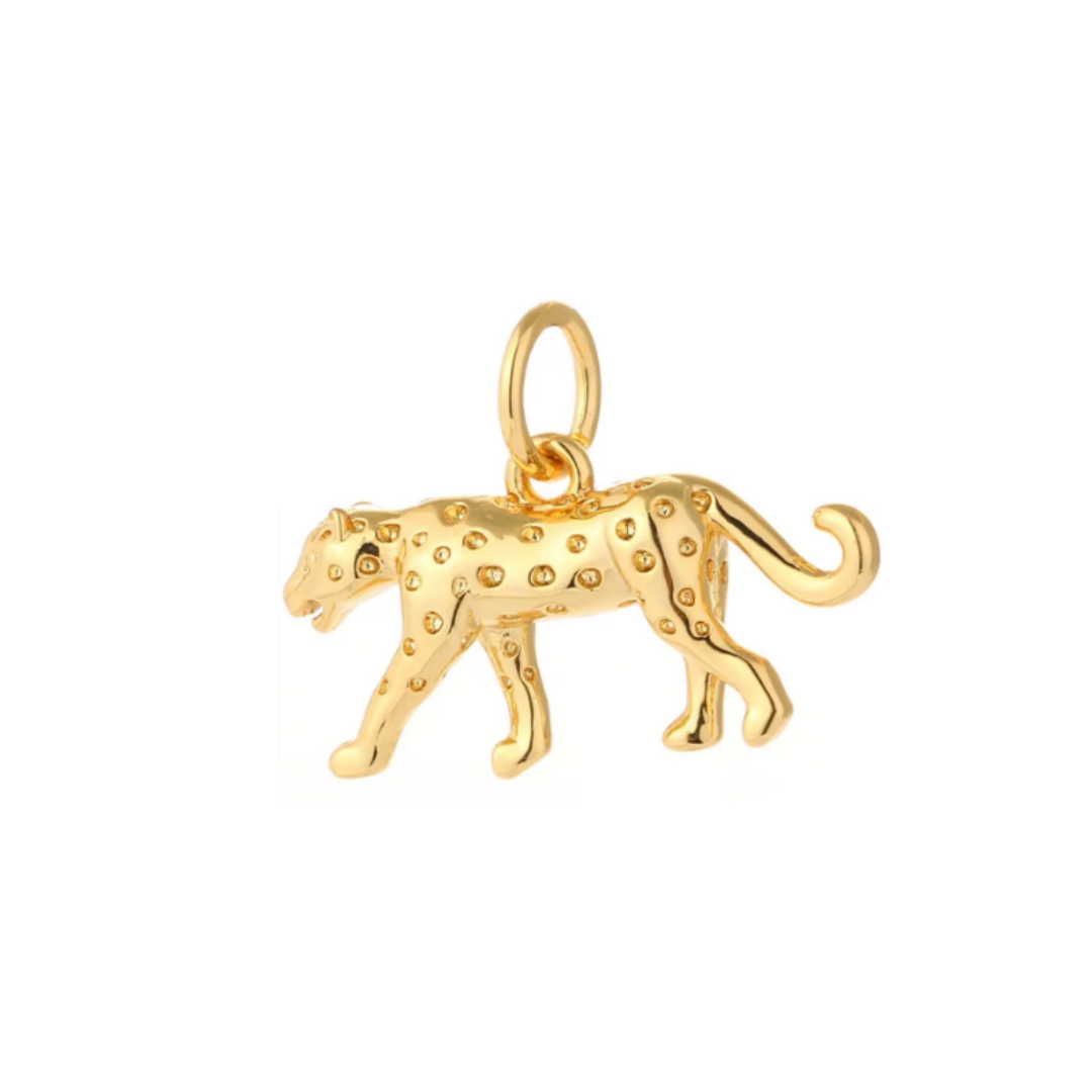 Cheetah Leopard Charm For Charm Necklace & Bracelet