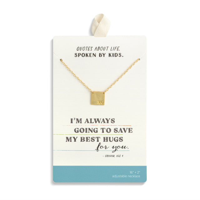 XO Charm Gold Necklace 16"