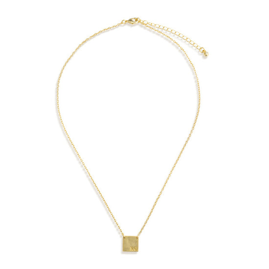XO Charm Gold Necklace 16"