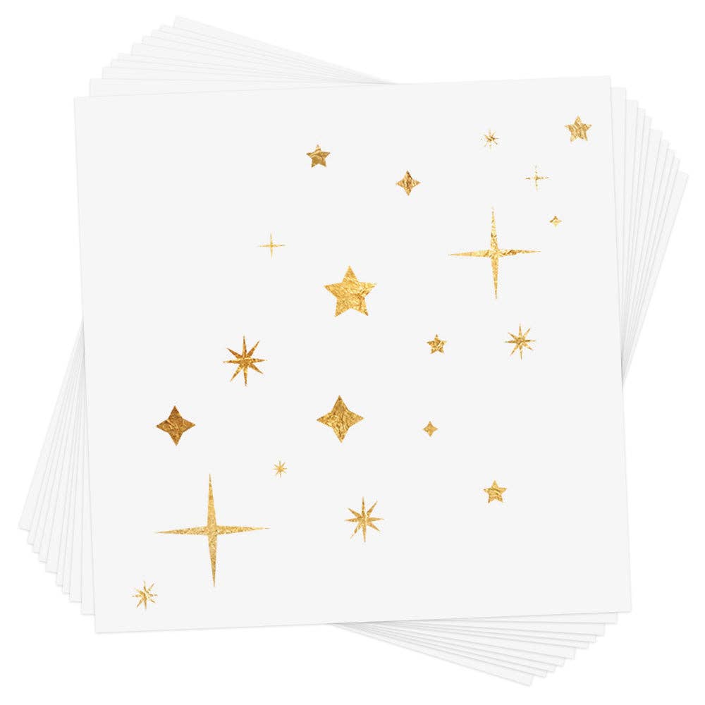 TWINKLE AND SHINE metallic temporary tattoo