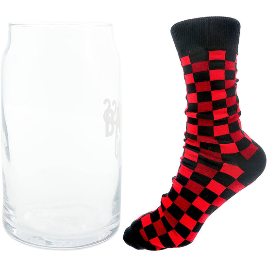 Load image into Gallery viewer, Badass Dad - 16 oz Beer Can Glass and Sock Set
