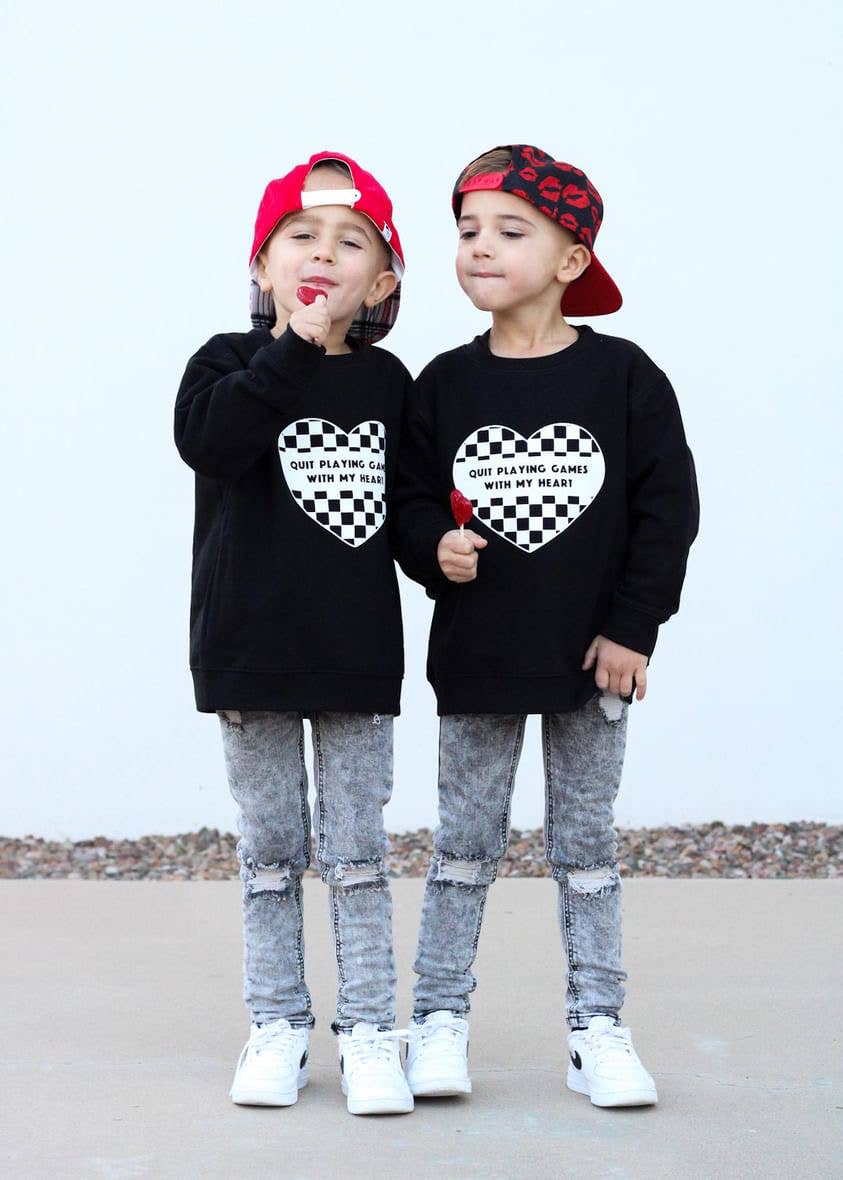 Quit Playing Games | Kids Sweatshirt