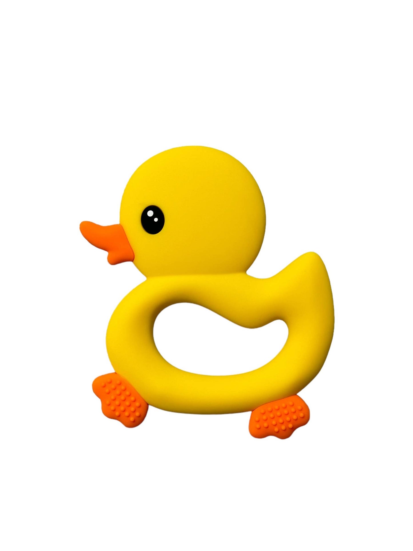 BPA Free Silicone Ducky Teether: Yellow