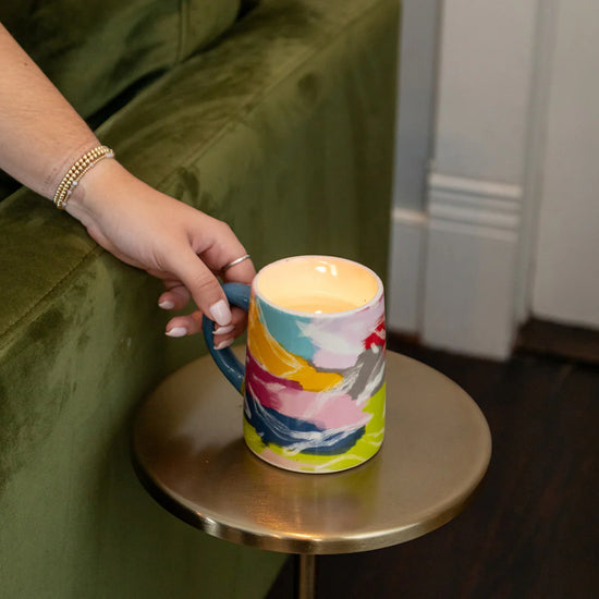 Load image into Gallery viewer, Sweet Grace Multi Color Ceramic Pot Candle
