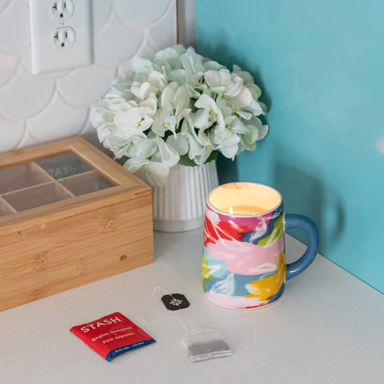 Load image into Gallery viewer, Sweet Grace Multi Color Ceramic Pot Candle
