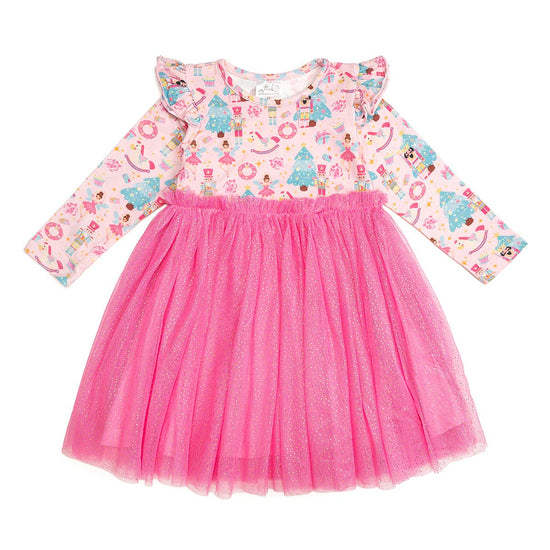 Load image into Gallery viewer, Nutcracker Christmas Long Sleeve Tutu Dress
