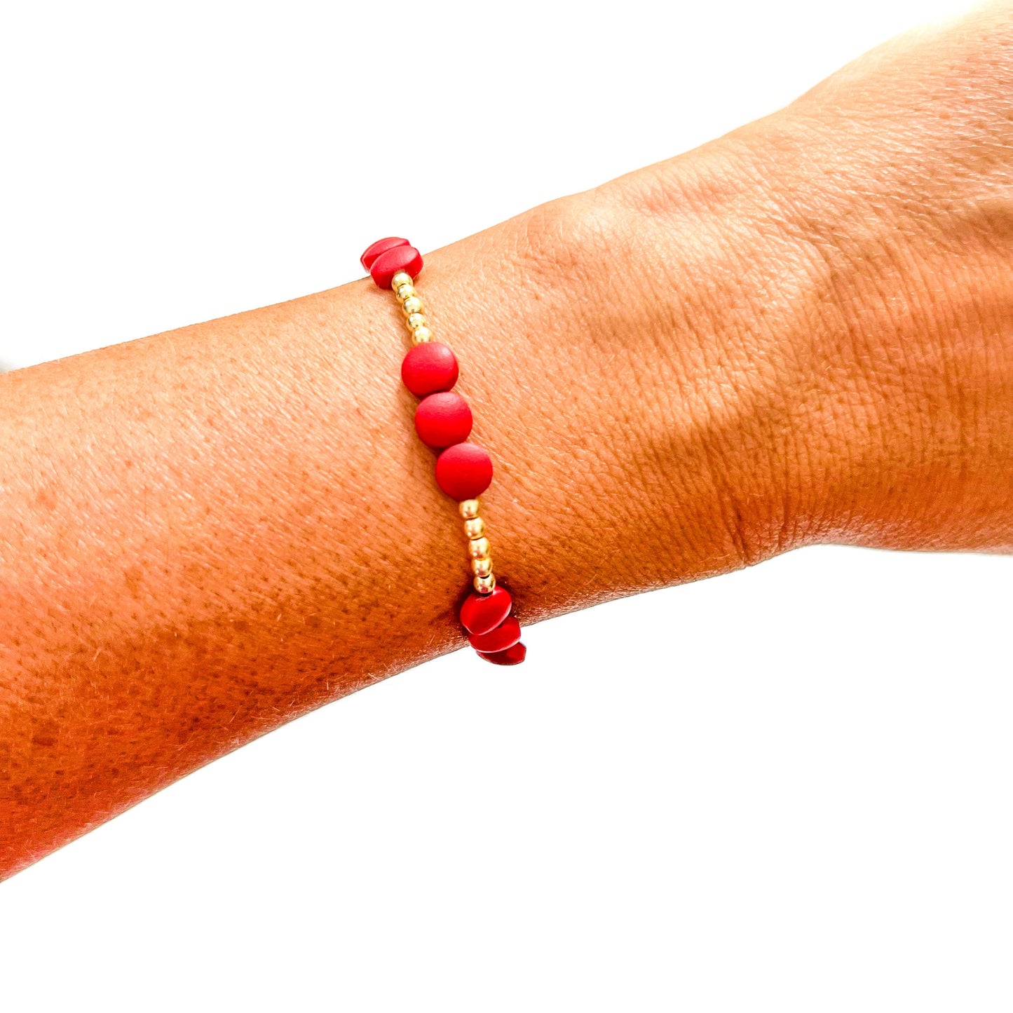 Merry 18K Gold & Enamel Christmas Bracelet: Merry